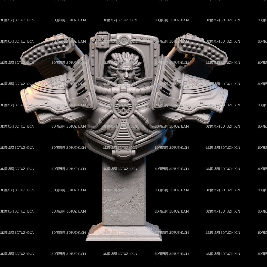 战锤40KPerturabo半身像胸像-3D图纸网