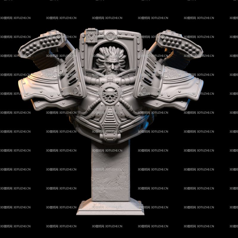 战锤40KPerturabo半身像胸像-3D图纸网