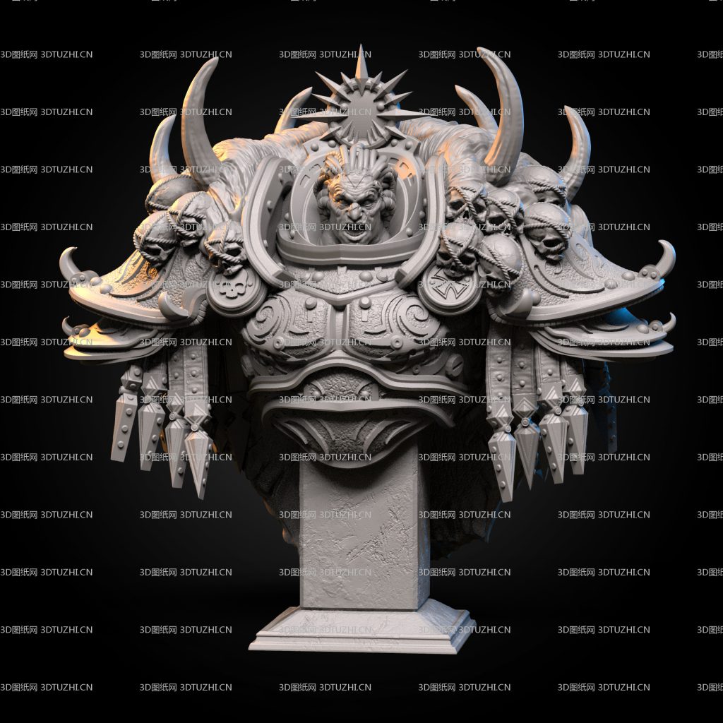 战锤40K安格隆半身像胸像-3D图纸网