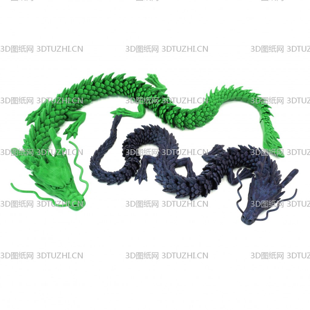 关节可动的龙模型-3D图纸网