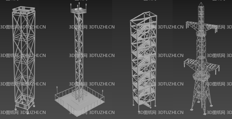 电力电塔模型-3D图纸网