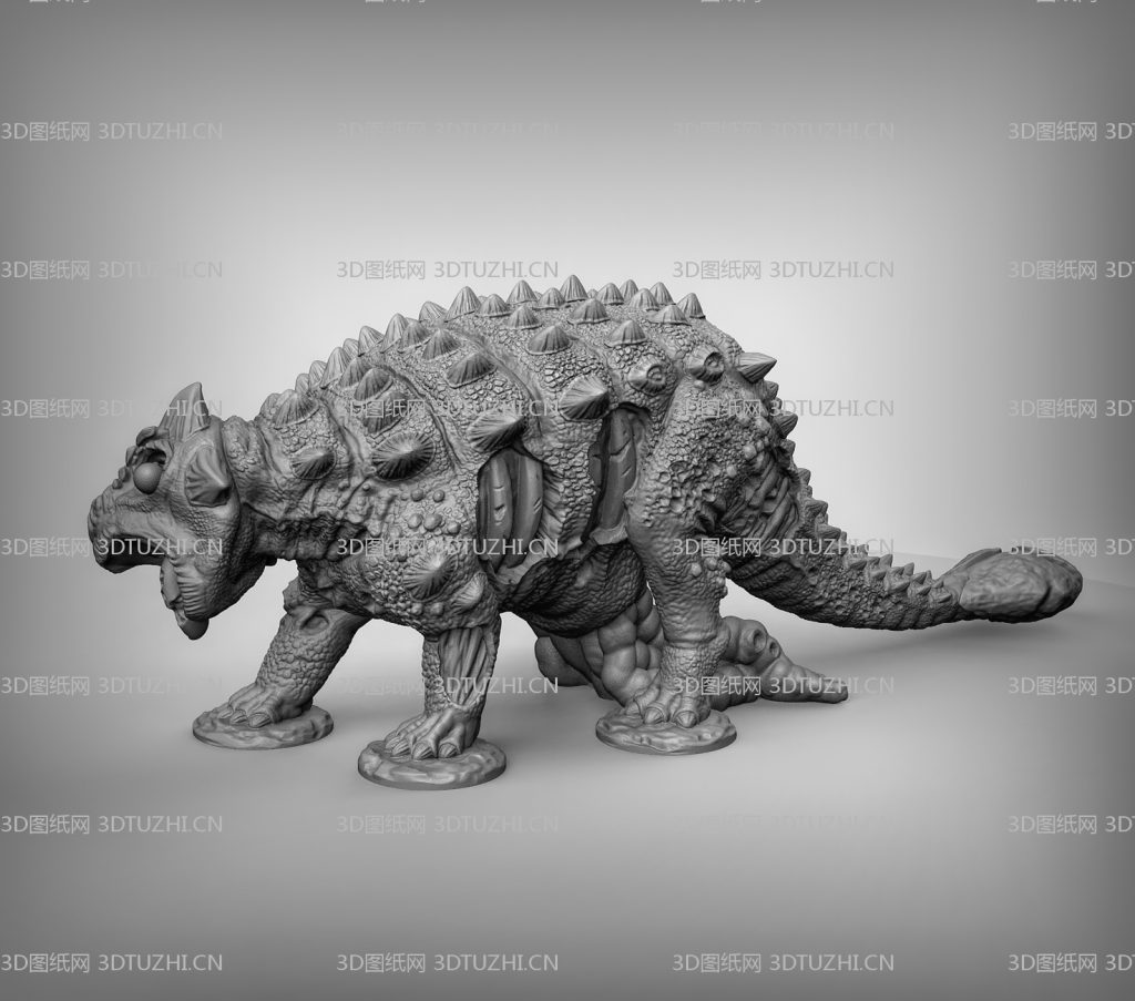 甲龙侏罗纪恐龙-3D图纸网
