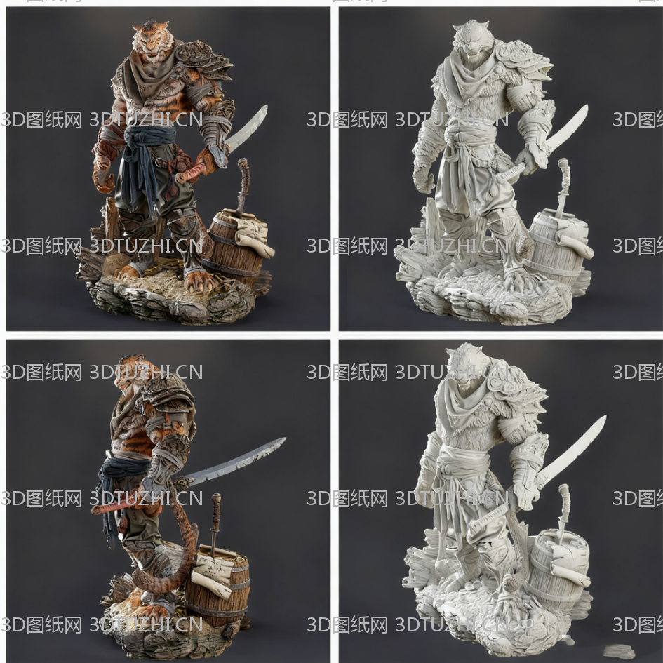 黑神话悟空 虎先锋-3D图纸网