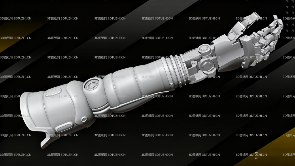 高细节机械臂手臂-3D图纸网