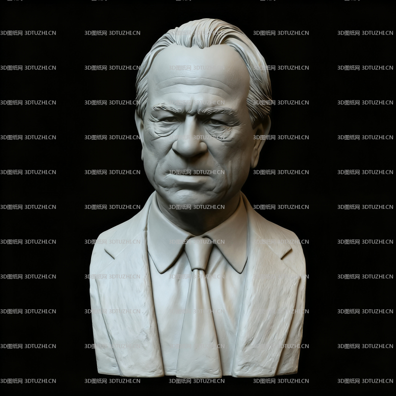 好莱坞明星汤米·李·琼斯半身像胸像-3D图纸网