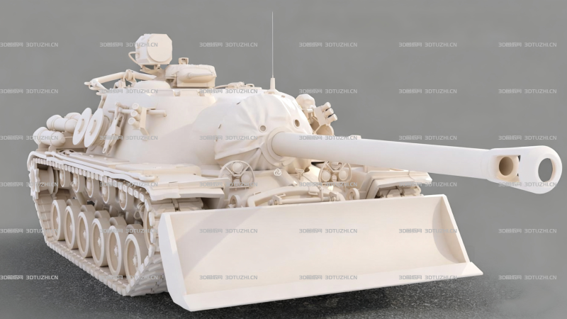 美国T110E3 坦克歼击车-3D图纸网