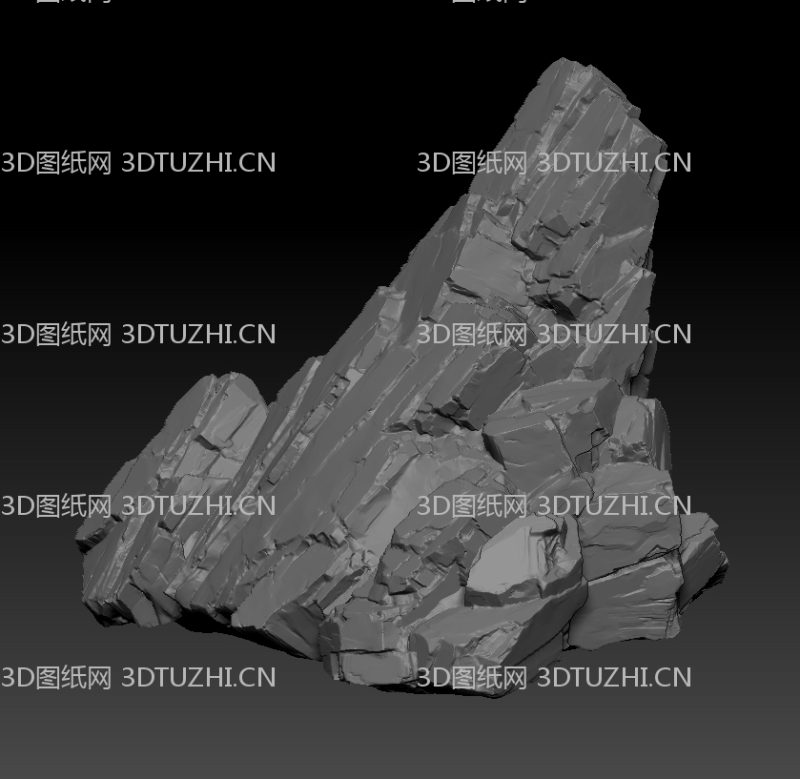 山石石头岩石-3D图纸网