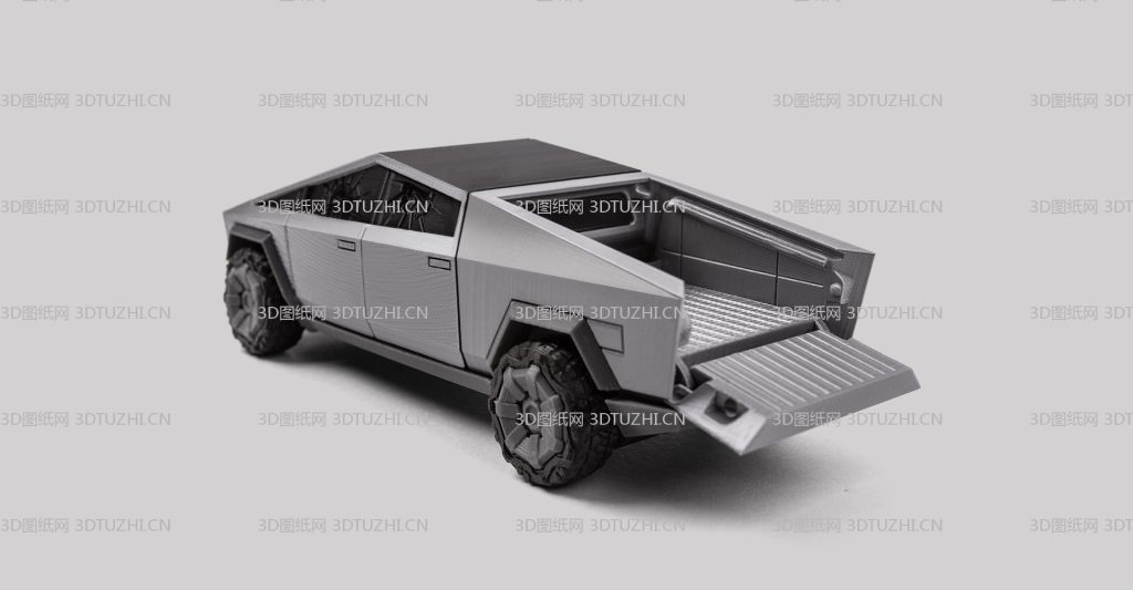 特斯拉 赛博皮卡 分色版-3D图纸网
