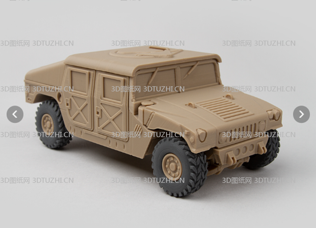 悍马车3D打印图纸-3D图纸网