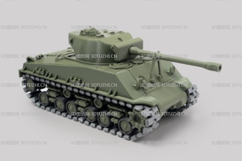 卡通坦克M4-3D图纸网