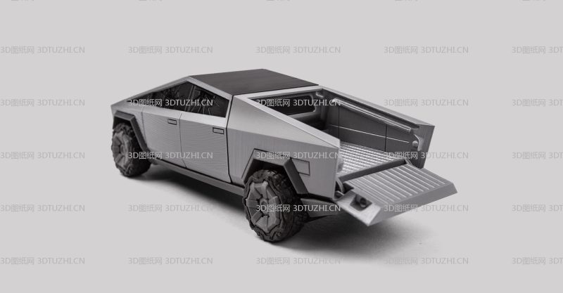 特斯拉 赛博皮卡 分色版-3D图纸网