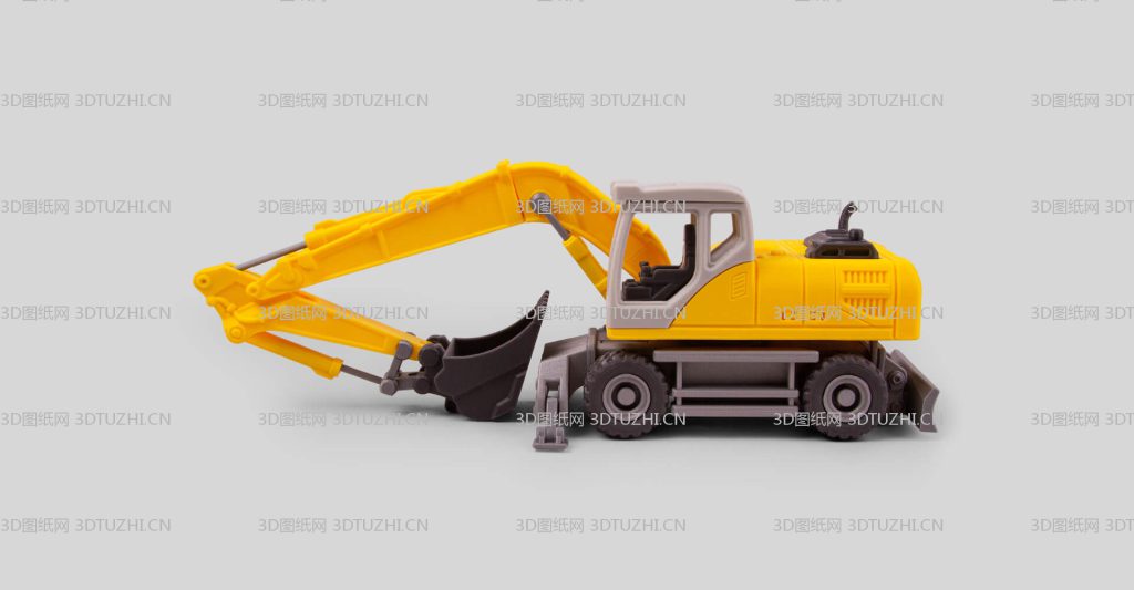 01.【预览图】挖掘机Excavator（轮胎版）10