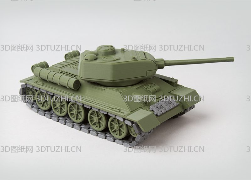 苏联 T34-85-3D图纸网