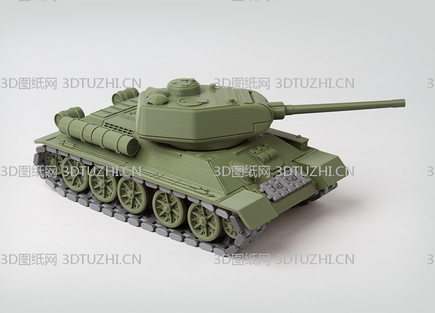 苏联 T34-85-3D图纸网