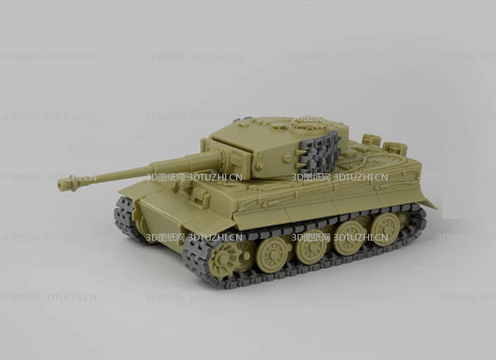 虎式坦克模型-3D图纸网