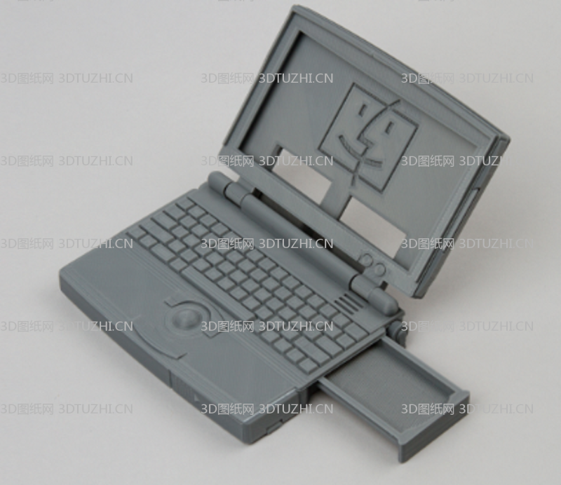 苹果笔记本-3D图纸网