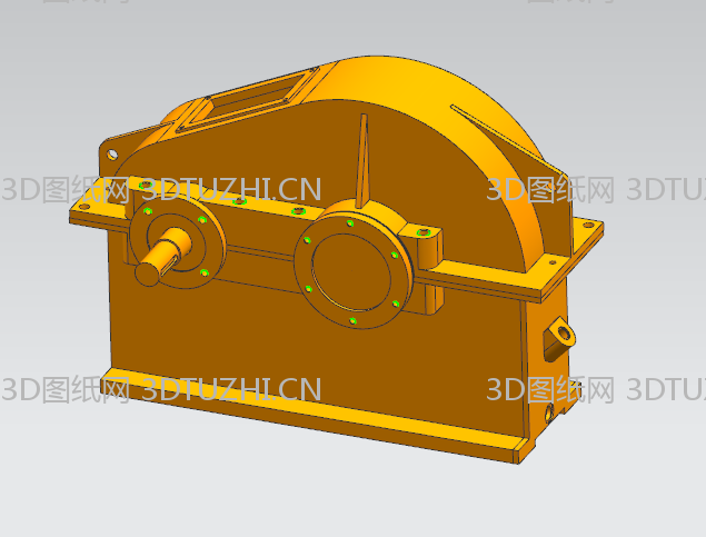 UG一级减速器-3D图纸网