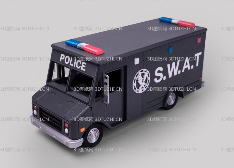 特警队货车-3D图纸网