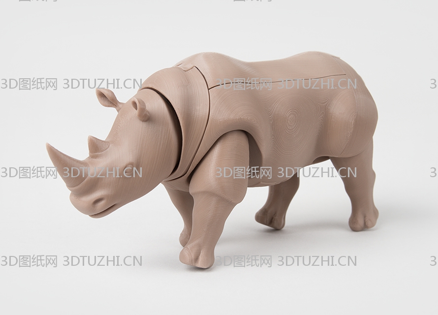 犀牛打印模型-3D图纸网