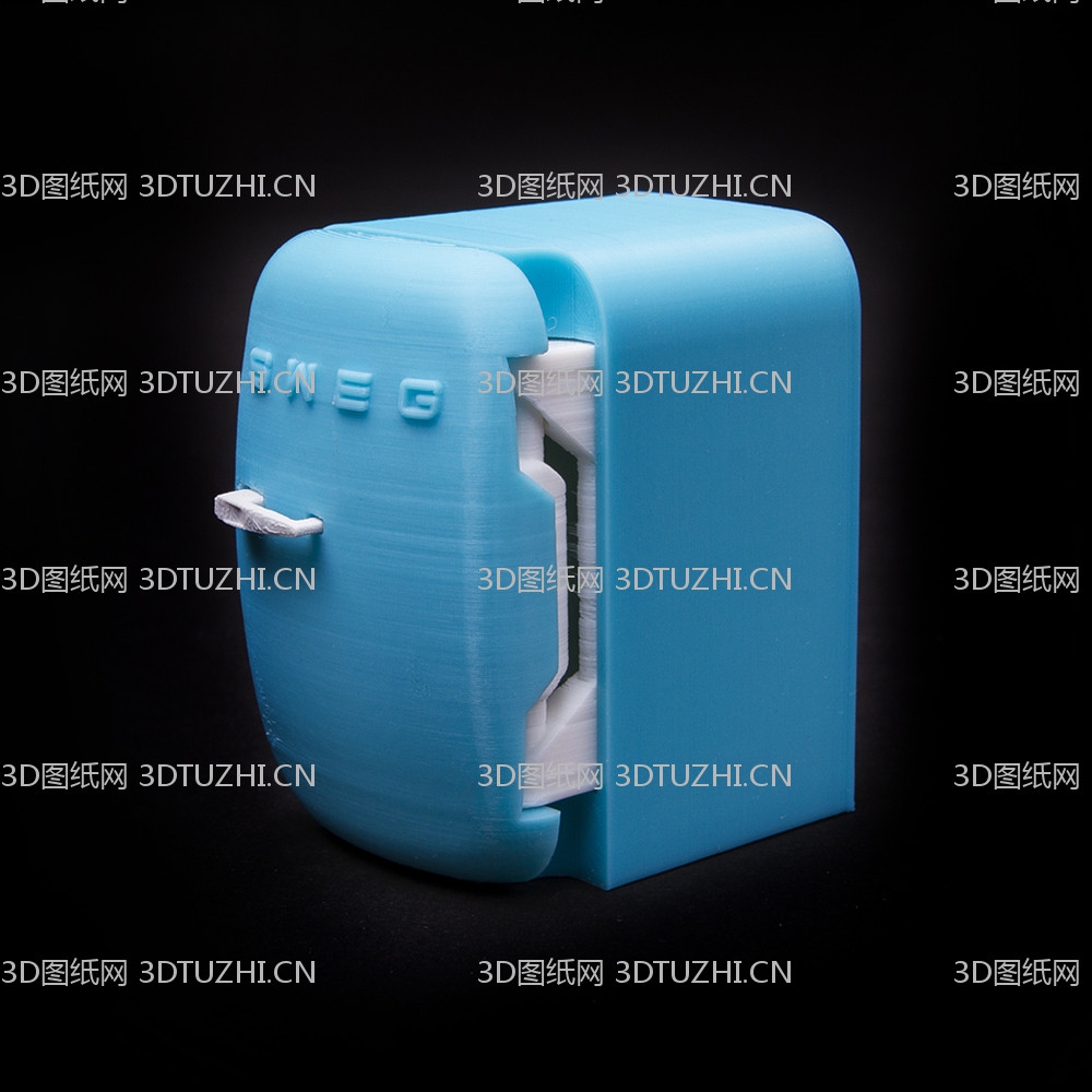 迷你冰箱模型-3D图纸网