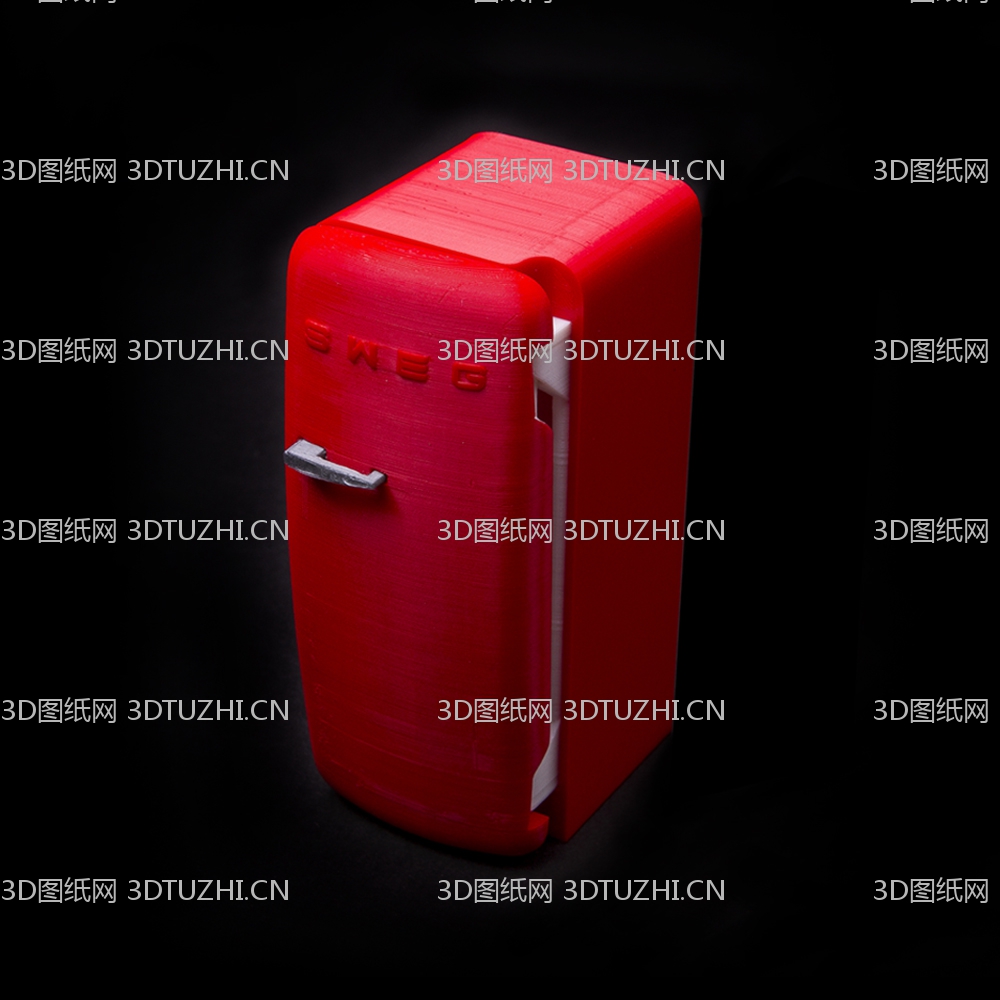 迷你冰箱模型-3D图纸网