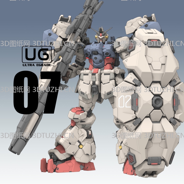 高达模型UG-3D图纸网