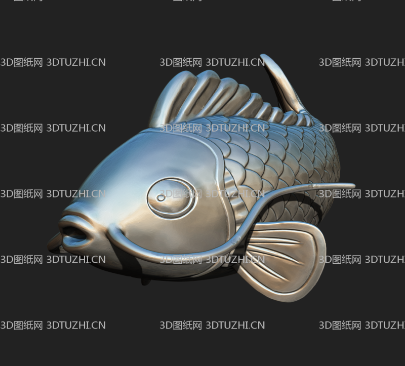 鲤鱼ZB雕刻-3D图纸网