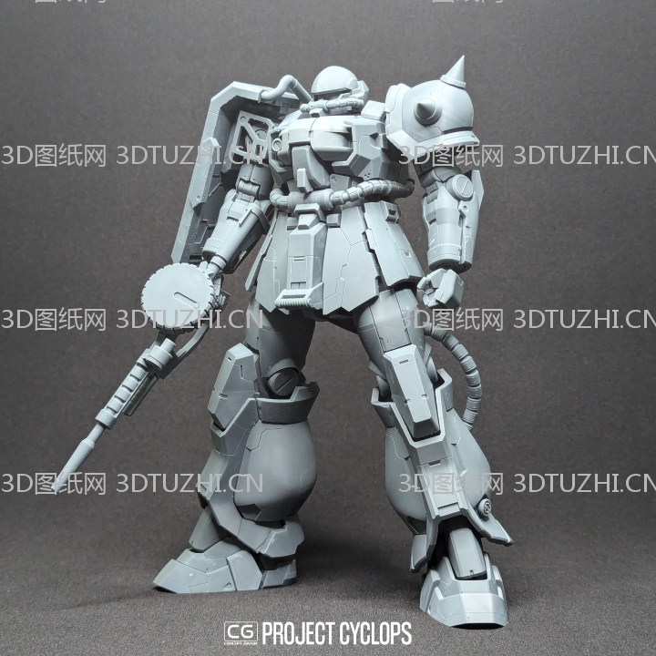 扎古高达打印模型-3D图纸网