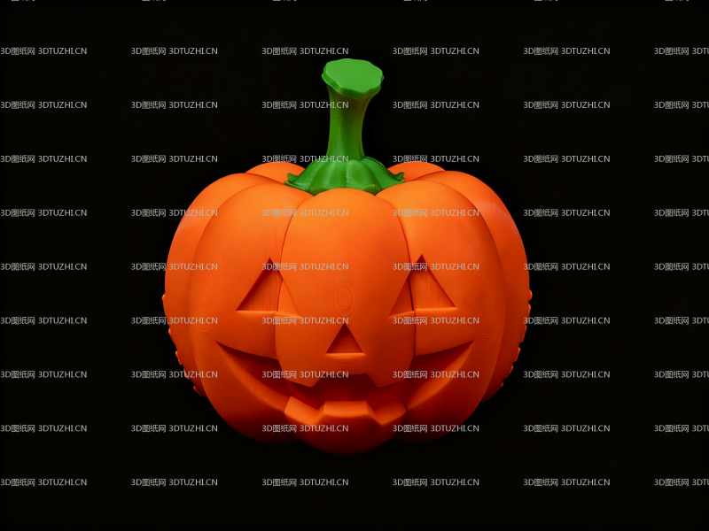 南瓜灯三维模型-3D图纸网