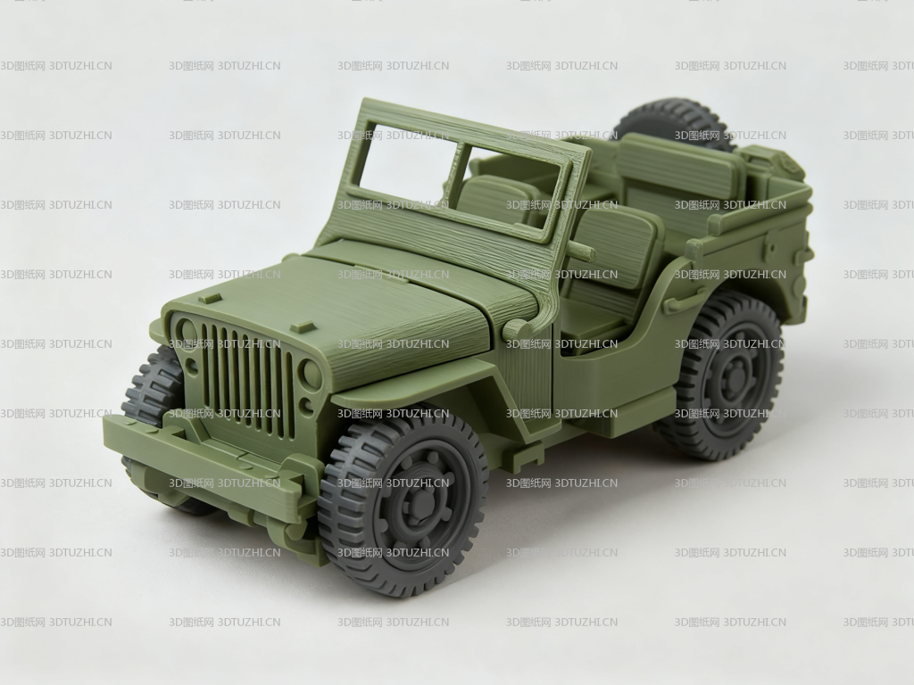 威利斯MB吉普-3D图纸网