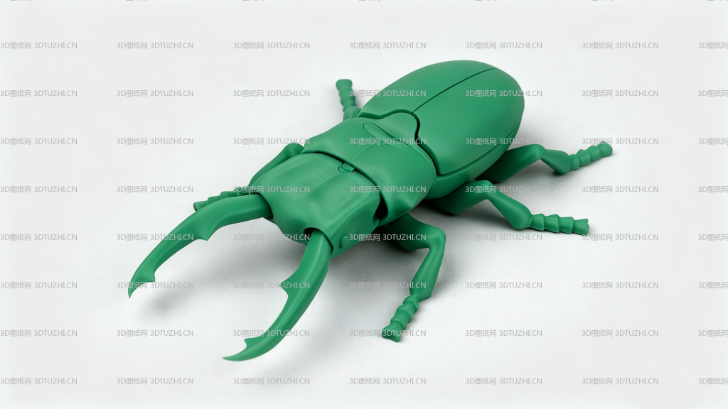 雄鹿甲虫模型-3D图纸网