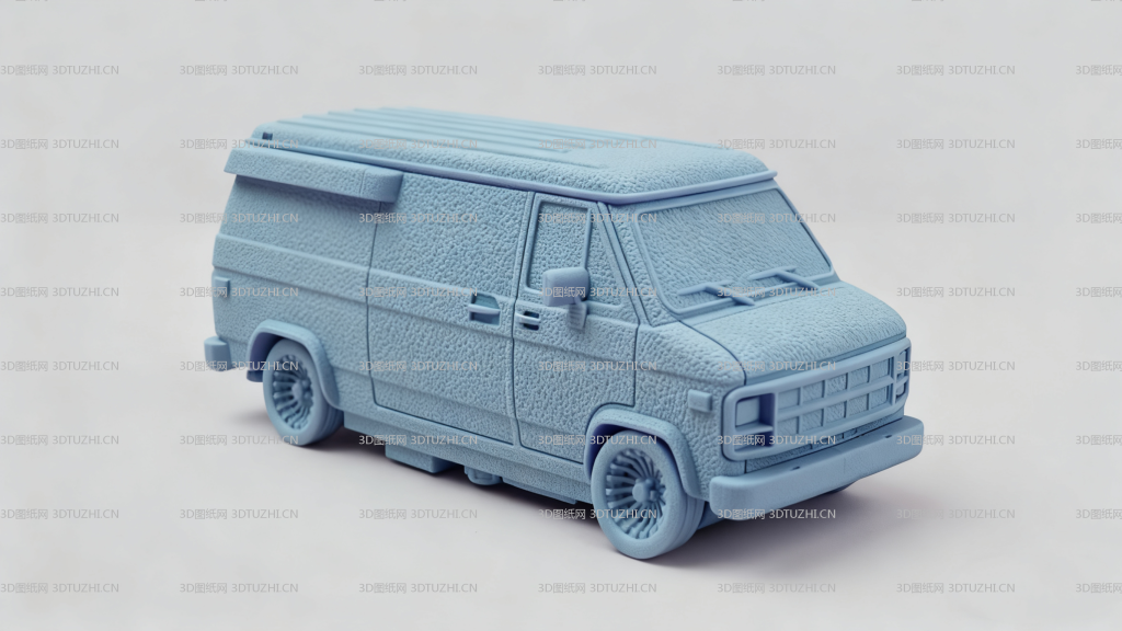 面包车模型-3D图纸网