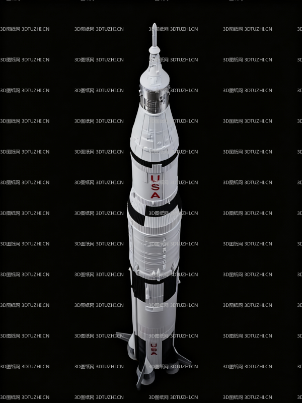 土星5号运载火箭-3D图纸网