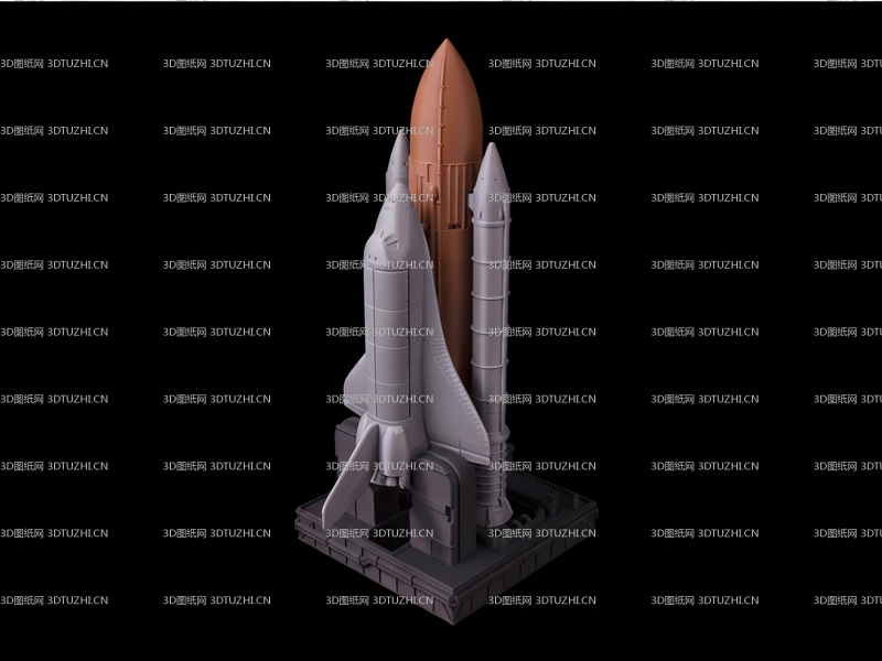 SPACE火箭模型-3D图纸网