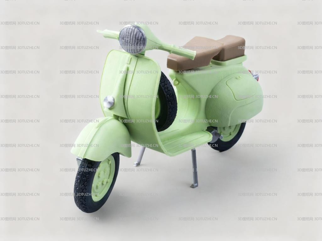 125 踏板摩托-3D图纸网