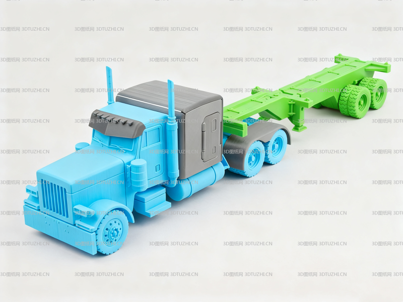 卡车三维模型-3D图纸网