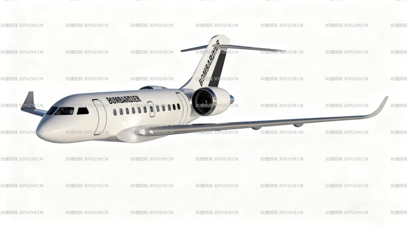 庞巴迪 bombardier global 5000-3D图纸网