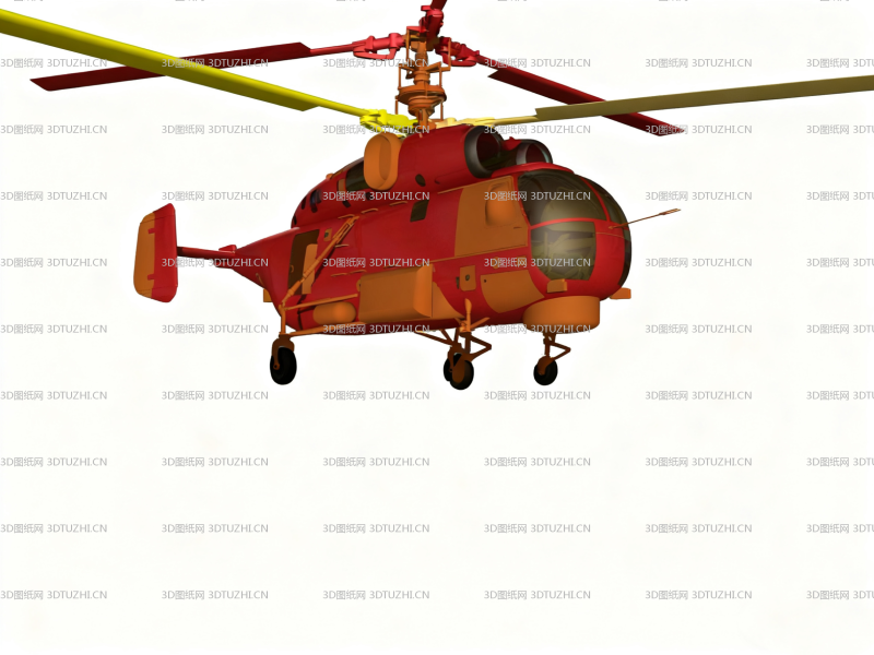 直升飞机 KA27-3D图纸网