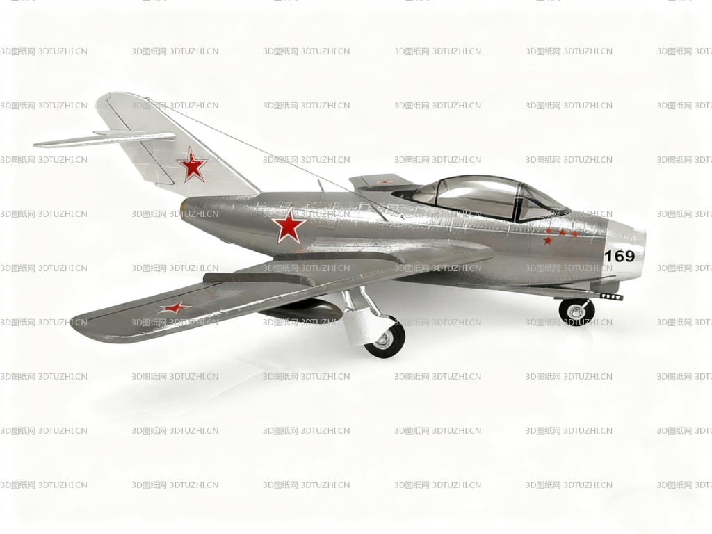 米格15 mig15-3D图纸网