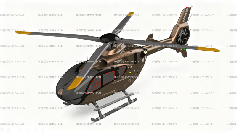 空客直升机 H135-3D图纸网