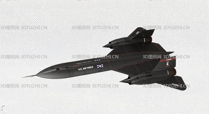 洛克希德SR-71侦察机-3D图纸网
