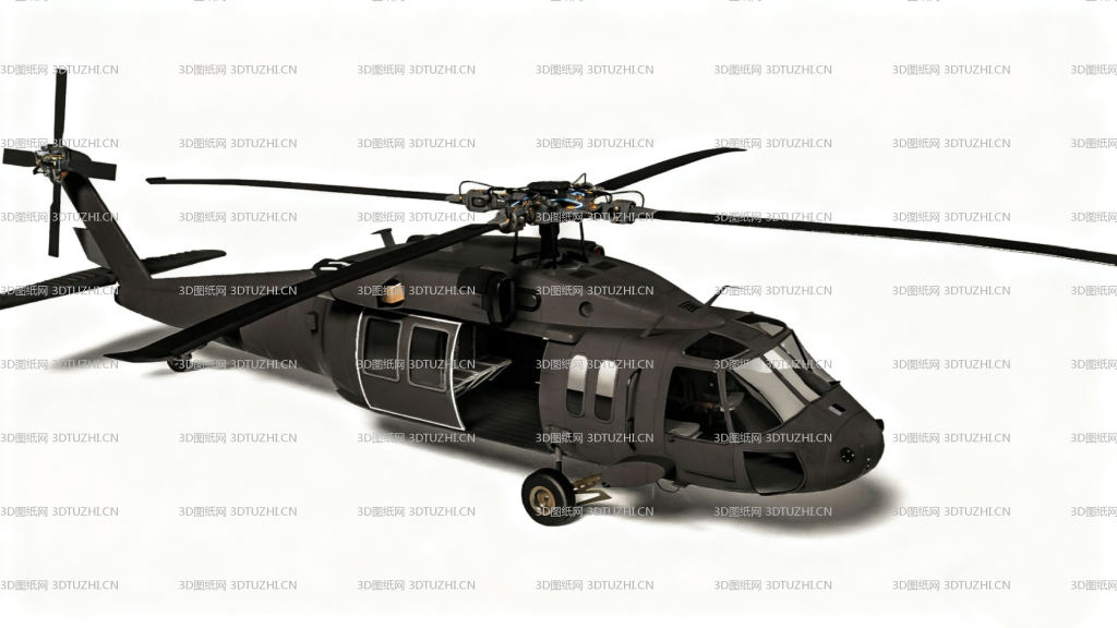 黑鹰 HU60-3D图纸网