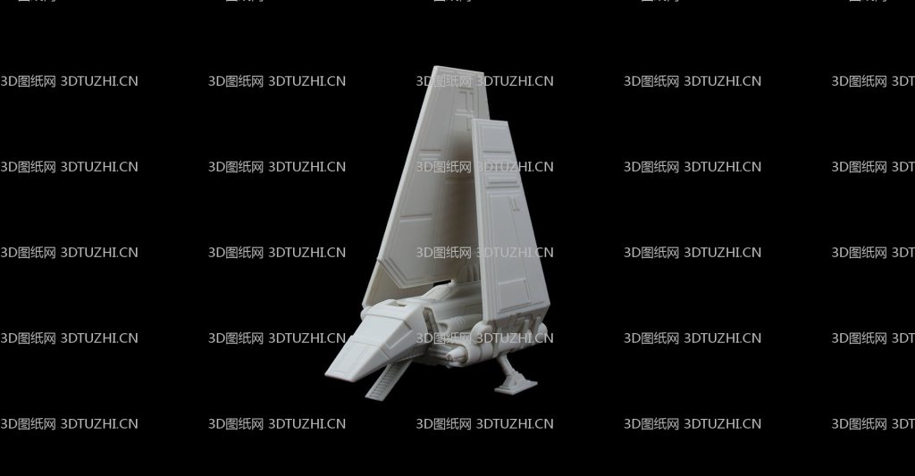 星球大战 可折叠T-4a 航天飞机-3D图纸网