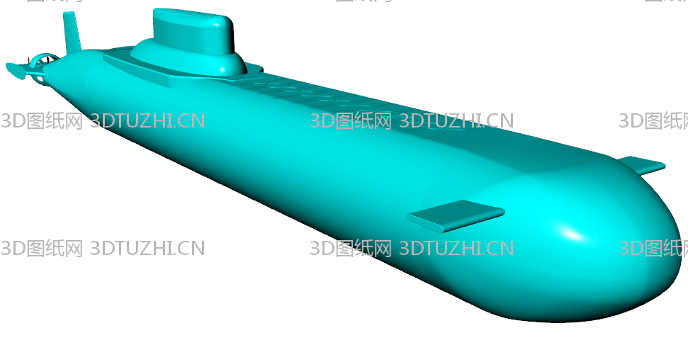 苏联台风级弹道导弹核潜艇-3D图纸网