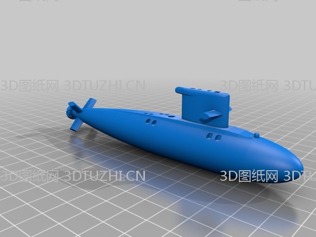 荷兰海象级常规动力攻击潜艇-3D图纸网