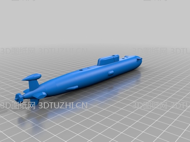 俄罗斯塞拉II级攻击核潜艇-3D图纸网