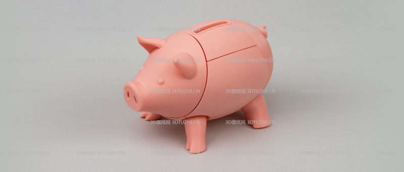 小猪存钱罐-3D图纸网