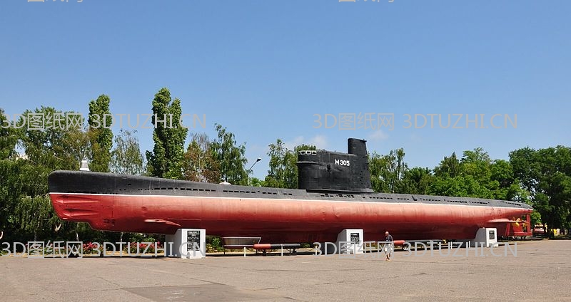 苏联Q级（魁北克）615型潜艇-3D图纸网