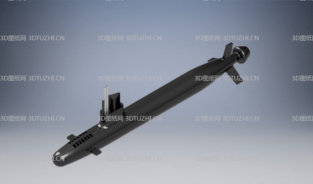 美国弗吉尼亚级核潜艇SSN-774-3D图纸网