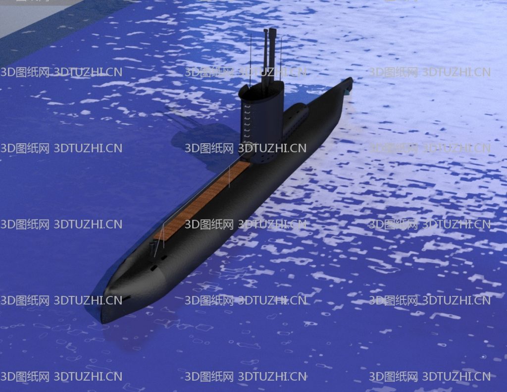 德国U-XXIII型潜艇-3D图纸网
